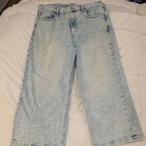 GAP High Rise Stride Ankle Jeans - Light Blue